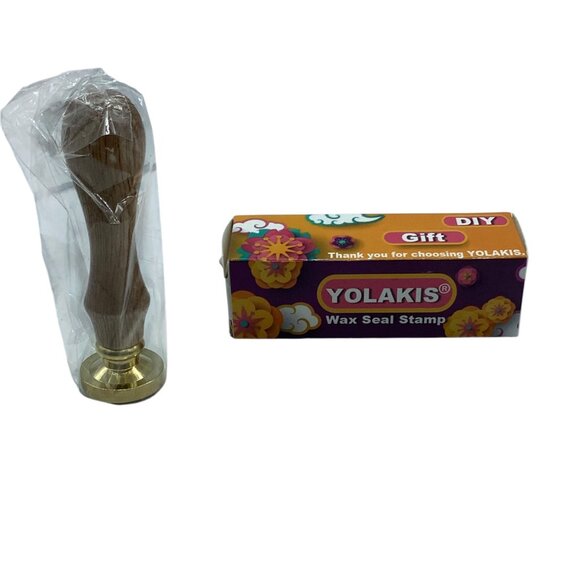 Yolakis Cross Wax Seal Stamp With Wooden Handle Easter - Picture 1 of 4